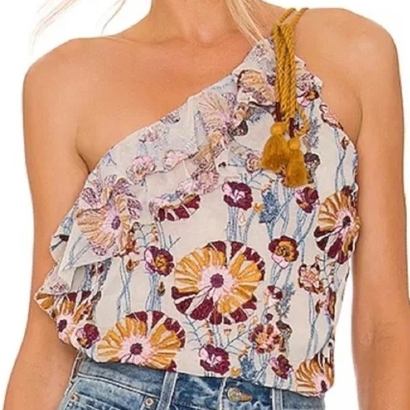 Intimately Free People Day Date Bodysuit Blouse Rope & Floral Embroidered Detail - Picture 9 of 16
